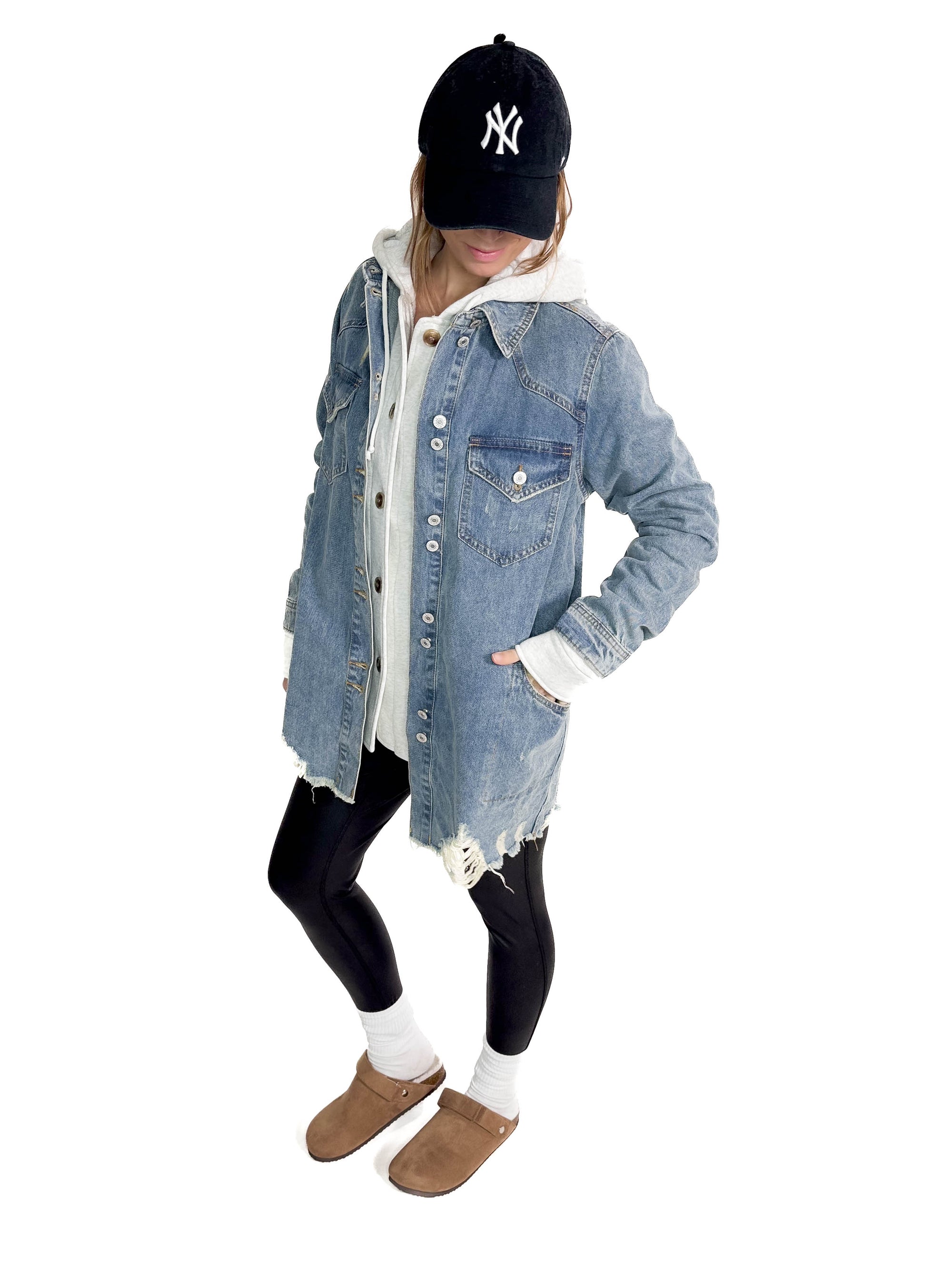 Benton Distressed Denim Jacket