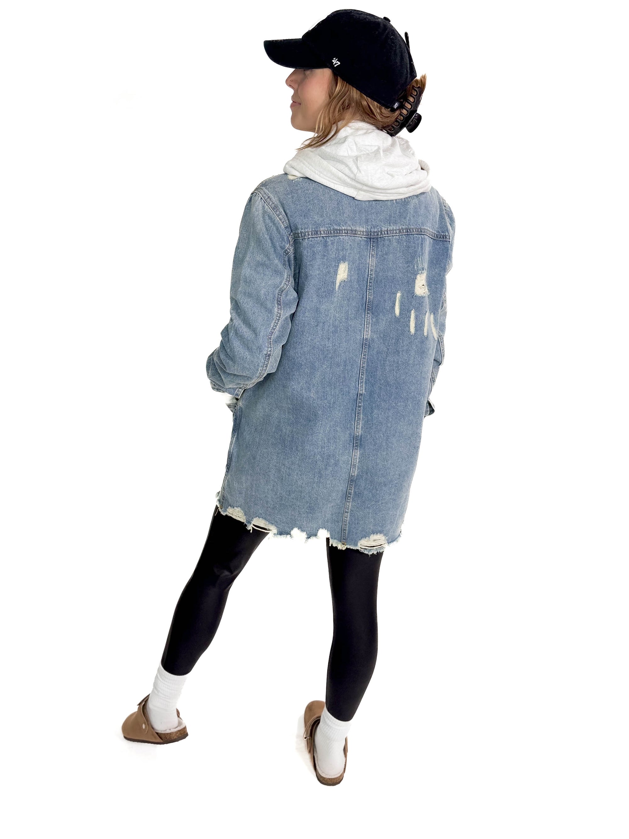 Benton Distressed Denim Jacket