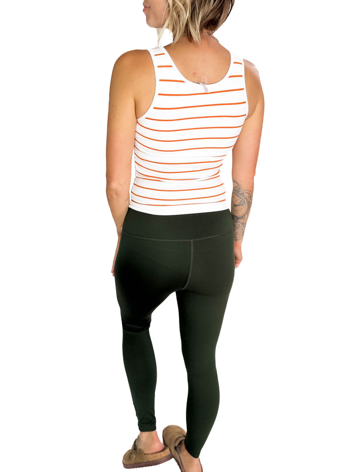 MONO B Kalista Tank Top- WHITE/AMBER