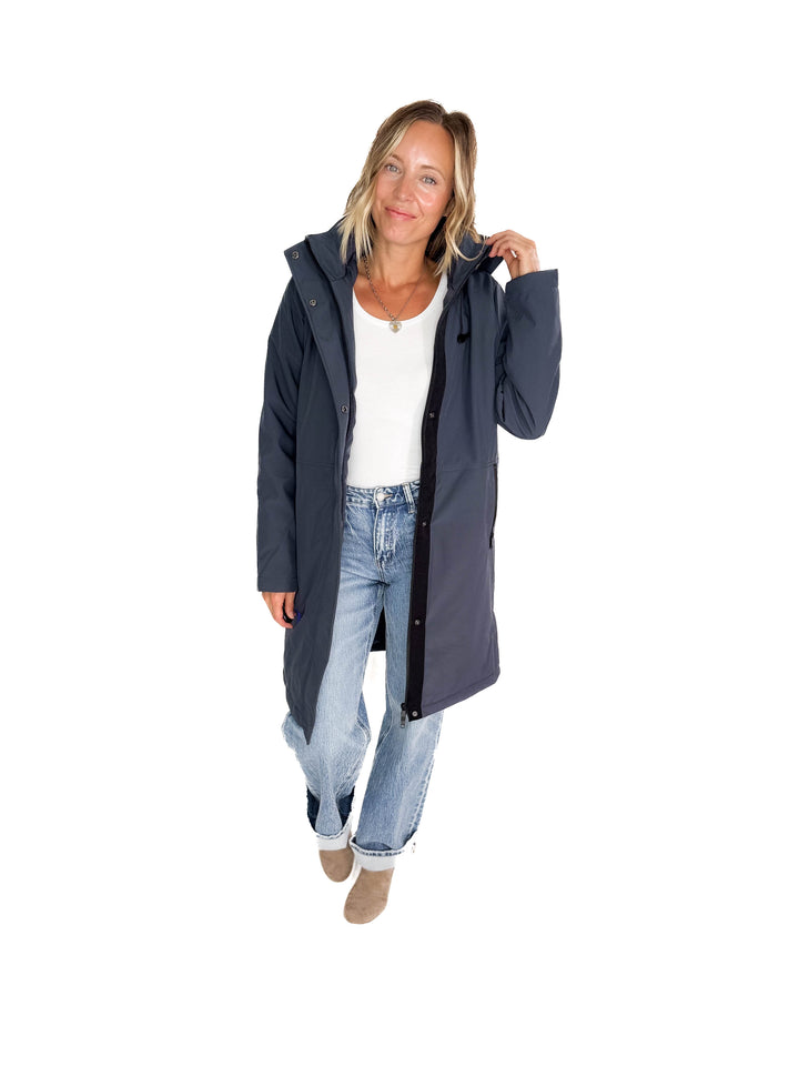 ONLY Kara Water Repellant Parka- SLATE BLUE