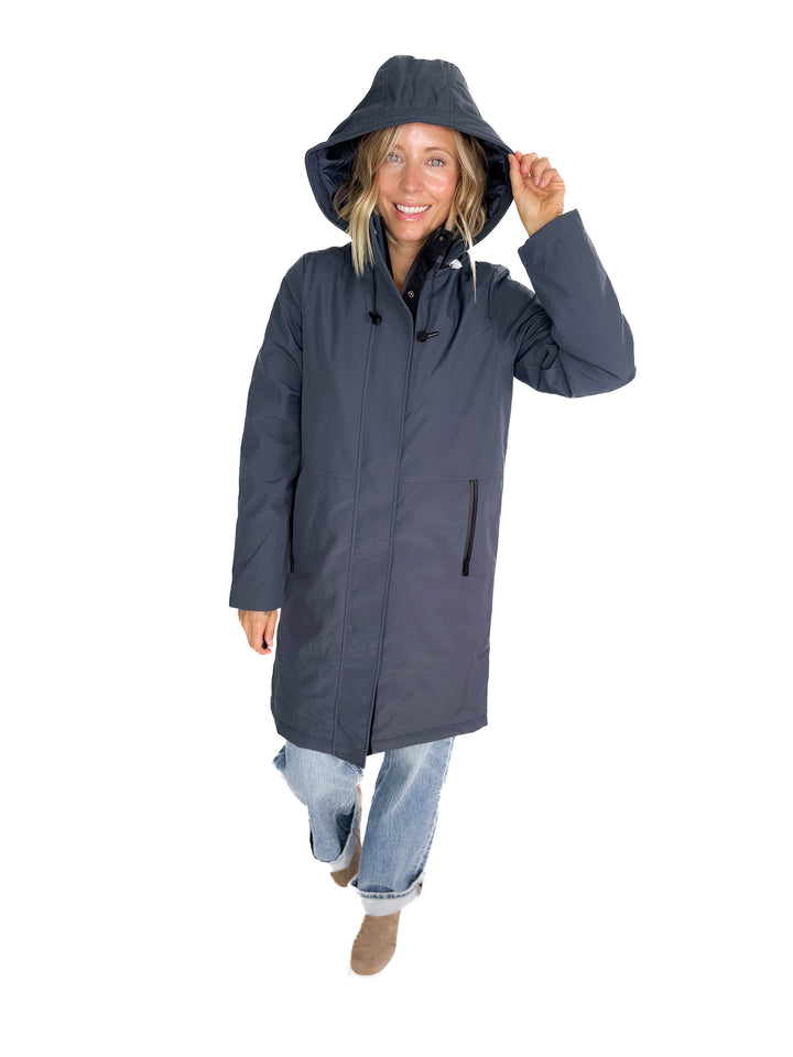 ONLY Kara Water Repellant Parka- SLATE BLUE