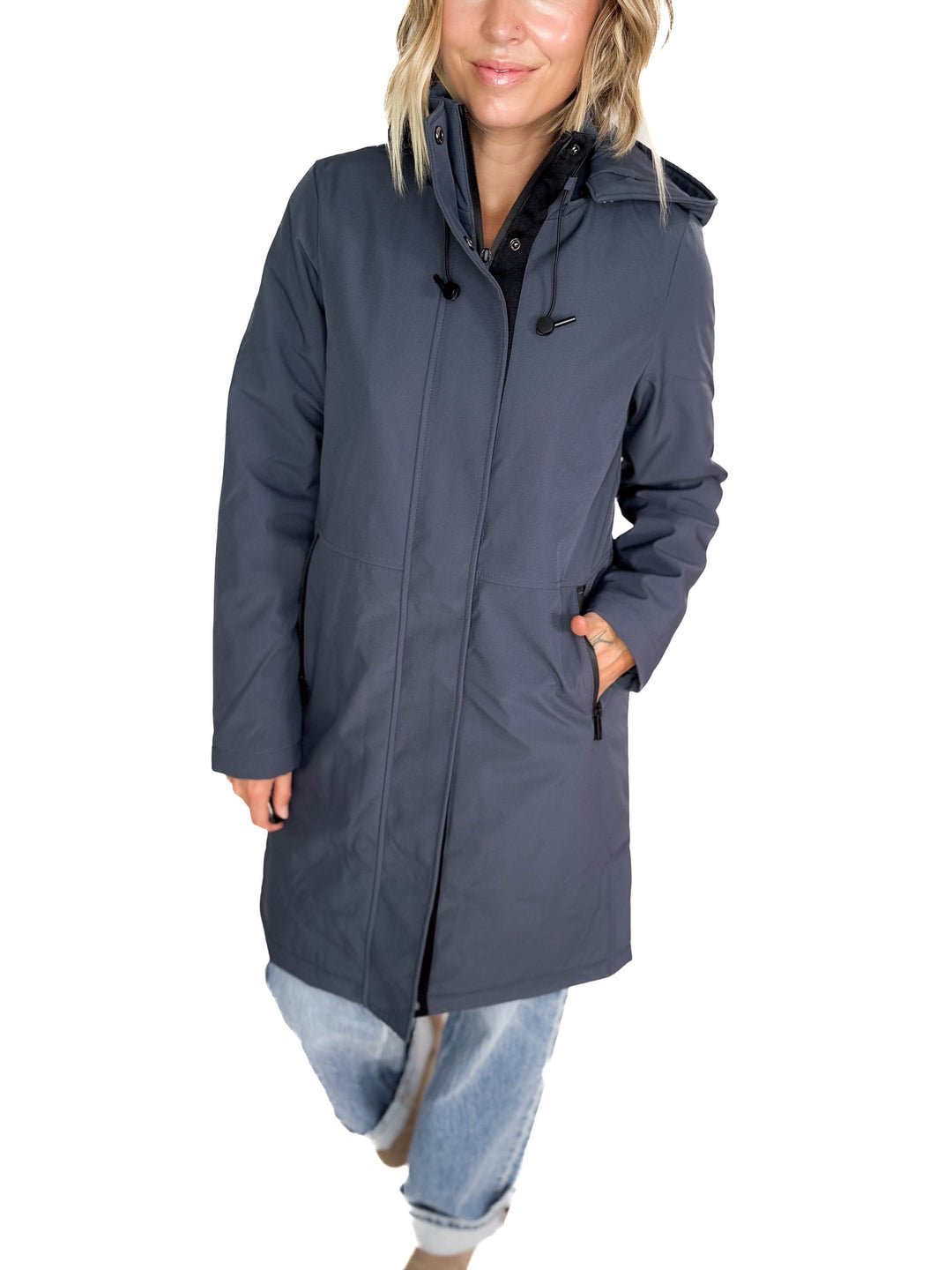 ONLY Kara Water Repellant Parka- SLATE BLUE