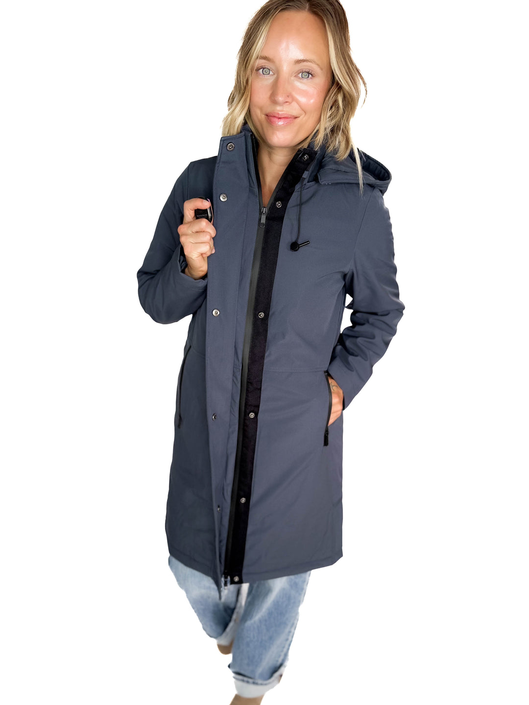ONLY Kara Water Repellant Parka- SLATE BLUE