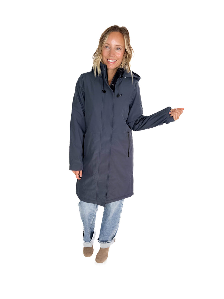 ONLY Kara Water Repellant Parka- SLATE BLUE