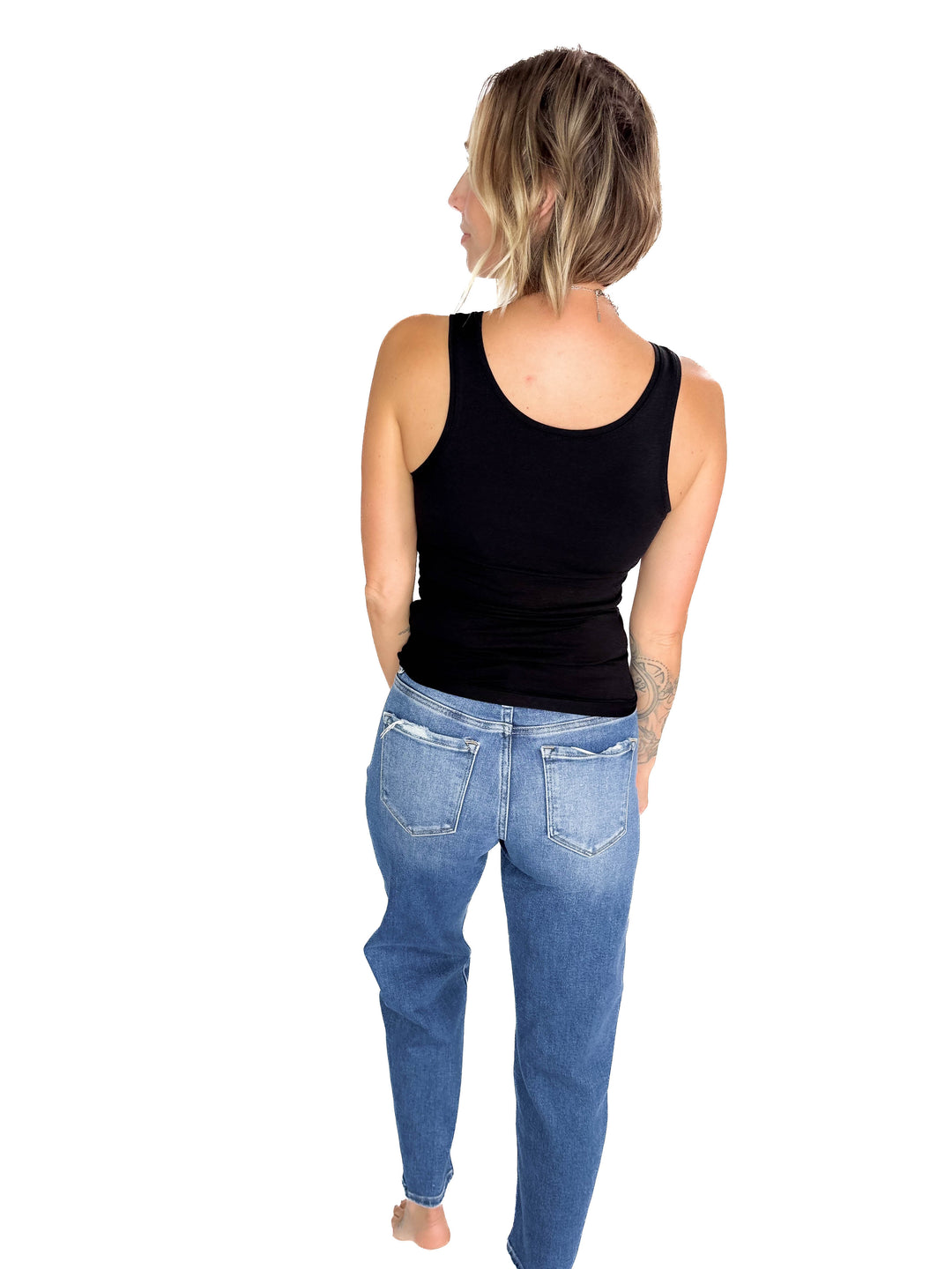 RISEN Fraser Slim Barrel Jean- MEDIUM-FINAL SALE