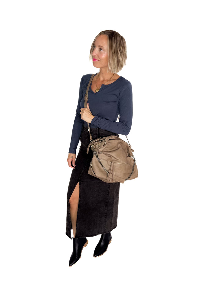Jamila Rustic Tote Bag- BEIGE
