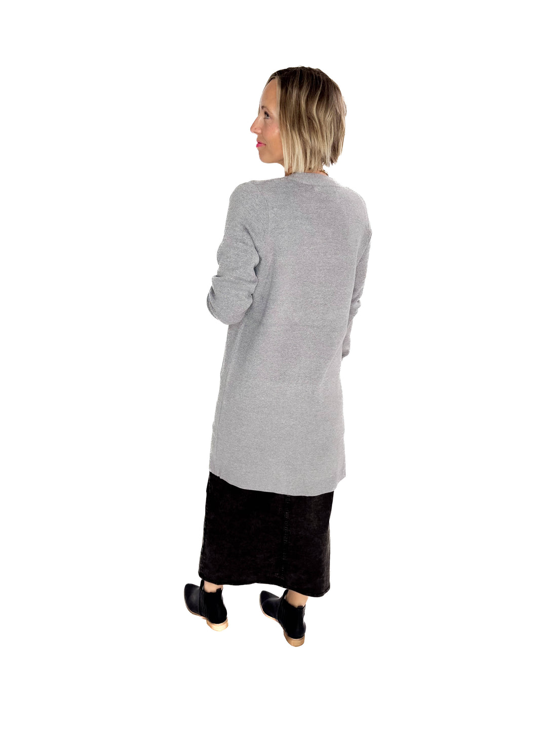 VERO MODA Saba Pocket Cardigan- GREY MELANGE