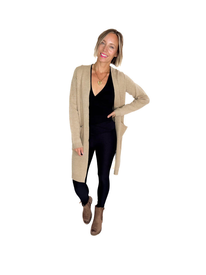 VERO MODA Saba Pocket Cardigan- SILVER MINK