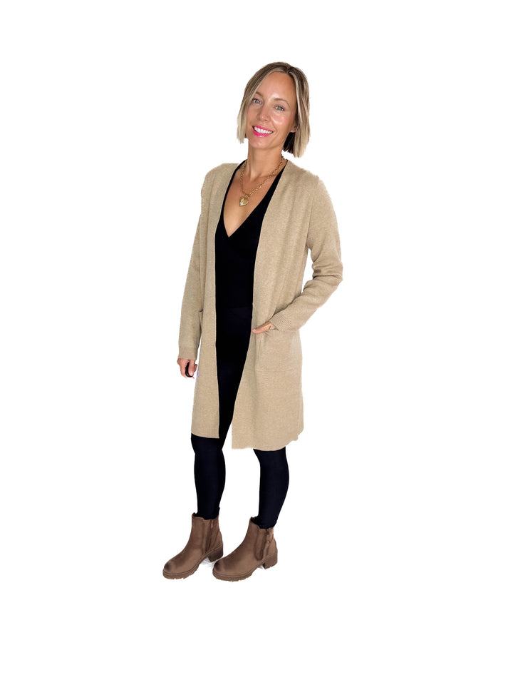 VERO MODA Saba Pocket Cardigan- SILVER MINK