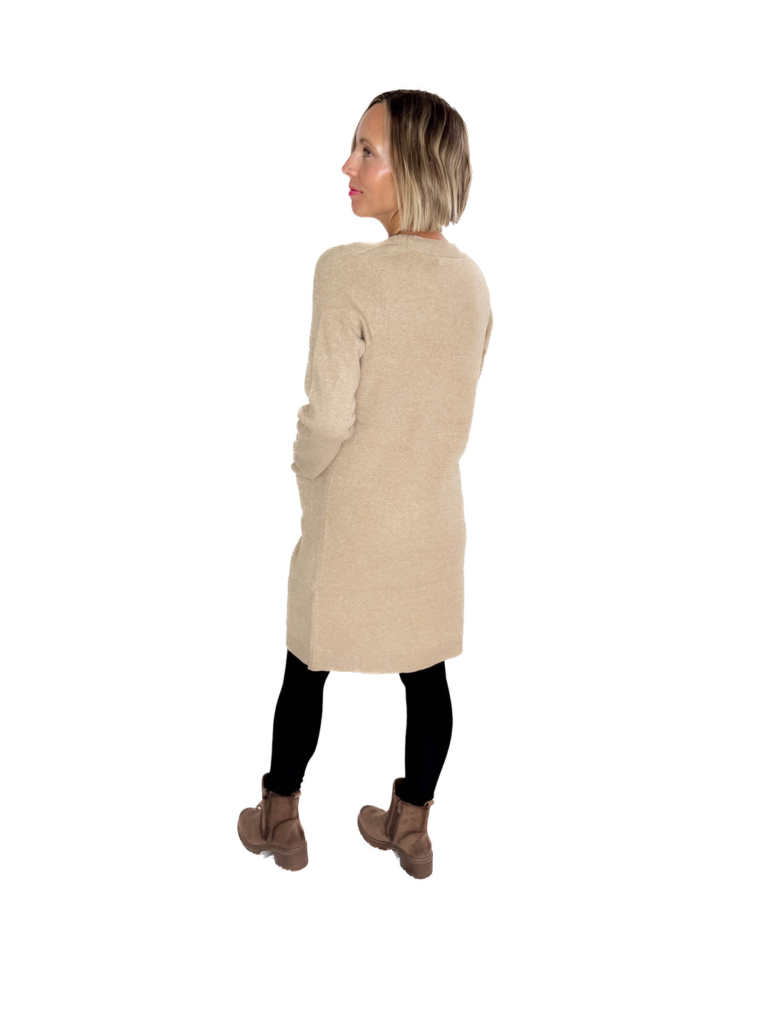 VERO MODA Saba Pocket Cardigan- SILVER MINK