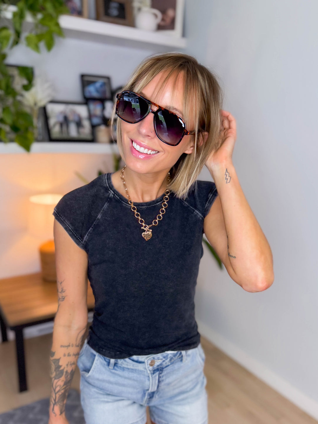 DAX Cruz Aviator Polarized Sunglasses- TORTOISE