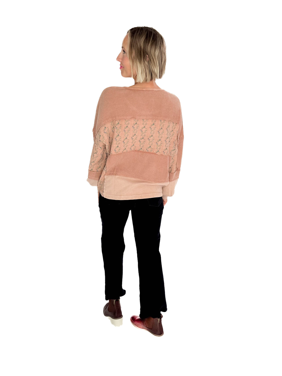 Leonie Thermal Henley- CAMEL-FINAL SALE *L*