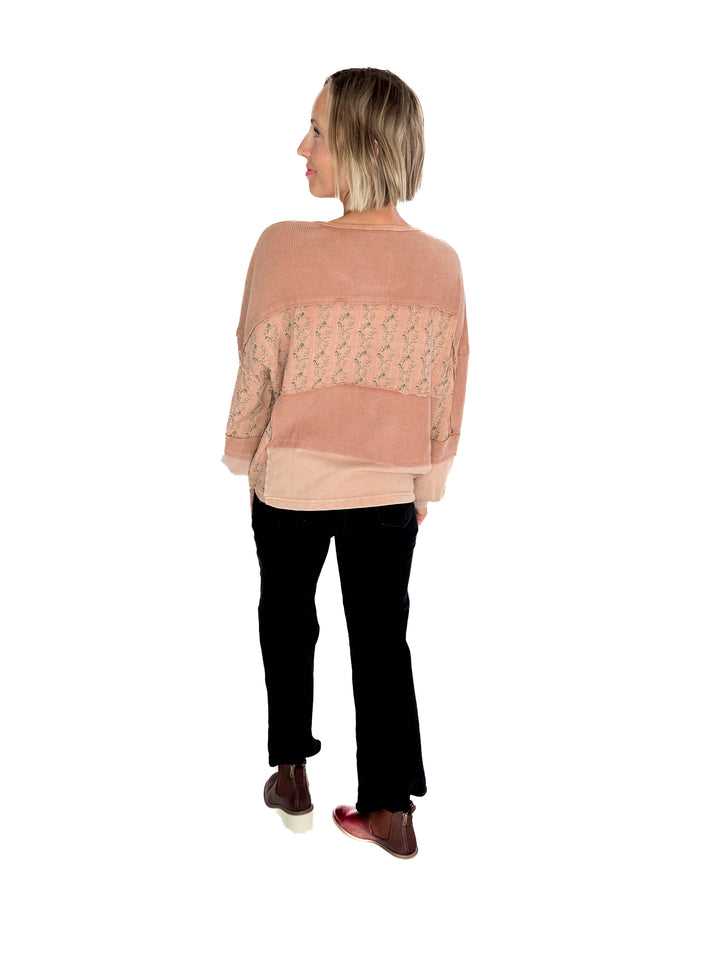Leonie Thermal Henley- CAMEL-FINAL SALE *L*