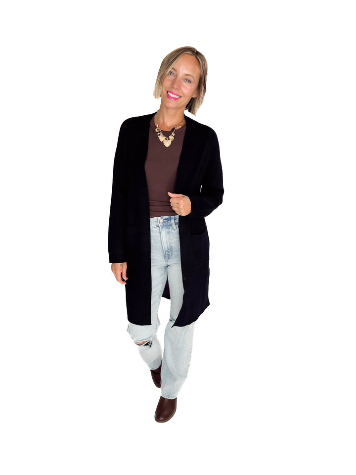 VERO MODA Saba Pocket Cardigan- BLACK