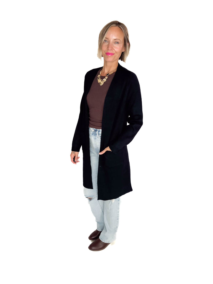 VERO MODA Saba Pocket Cardigan- BLACK