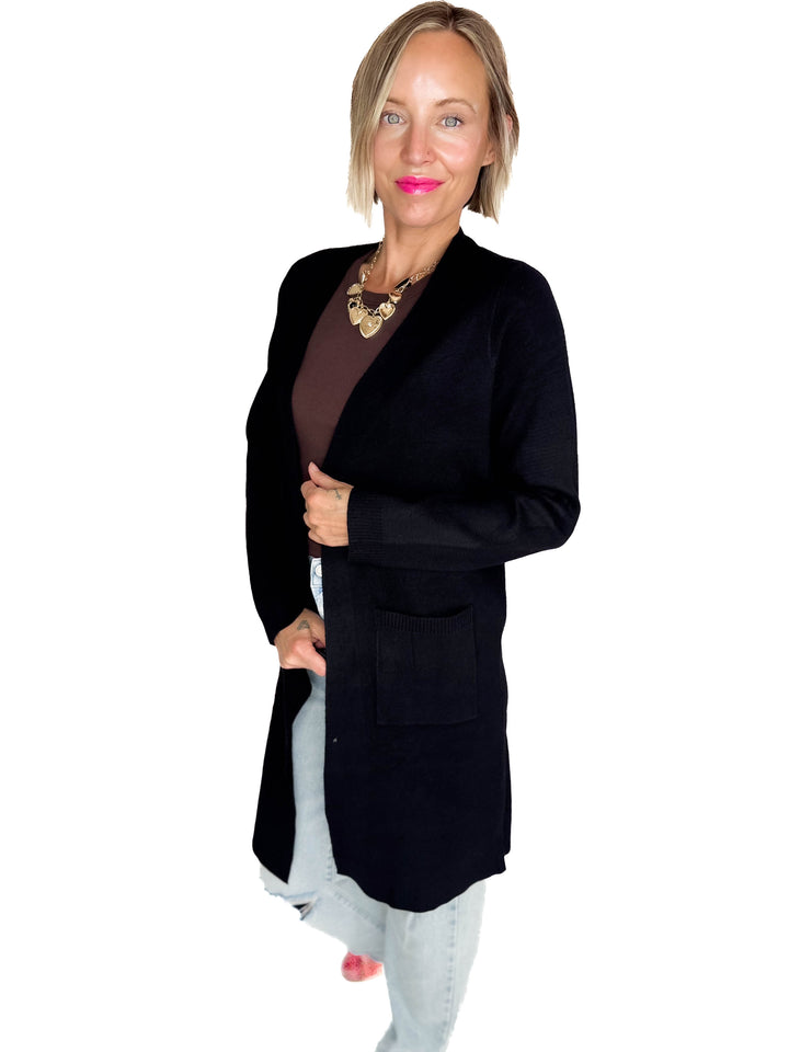 VERO MODA Saba Pocket Cardigan- BLACK