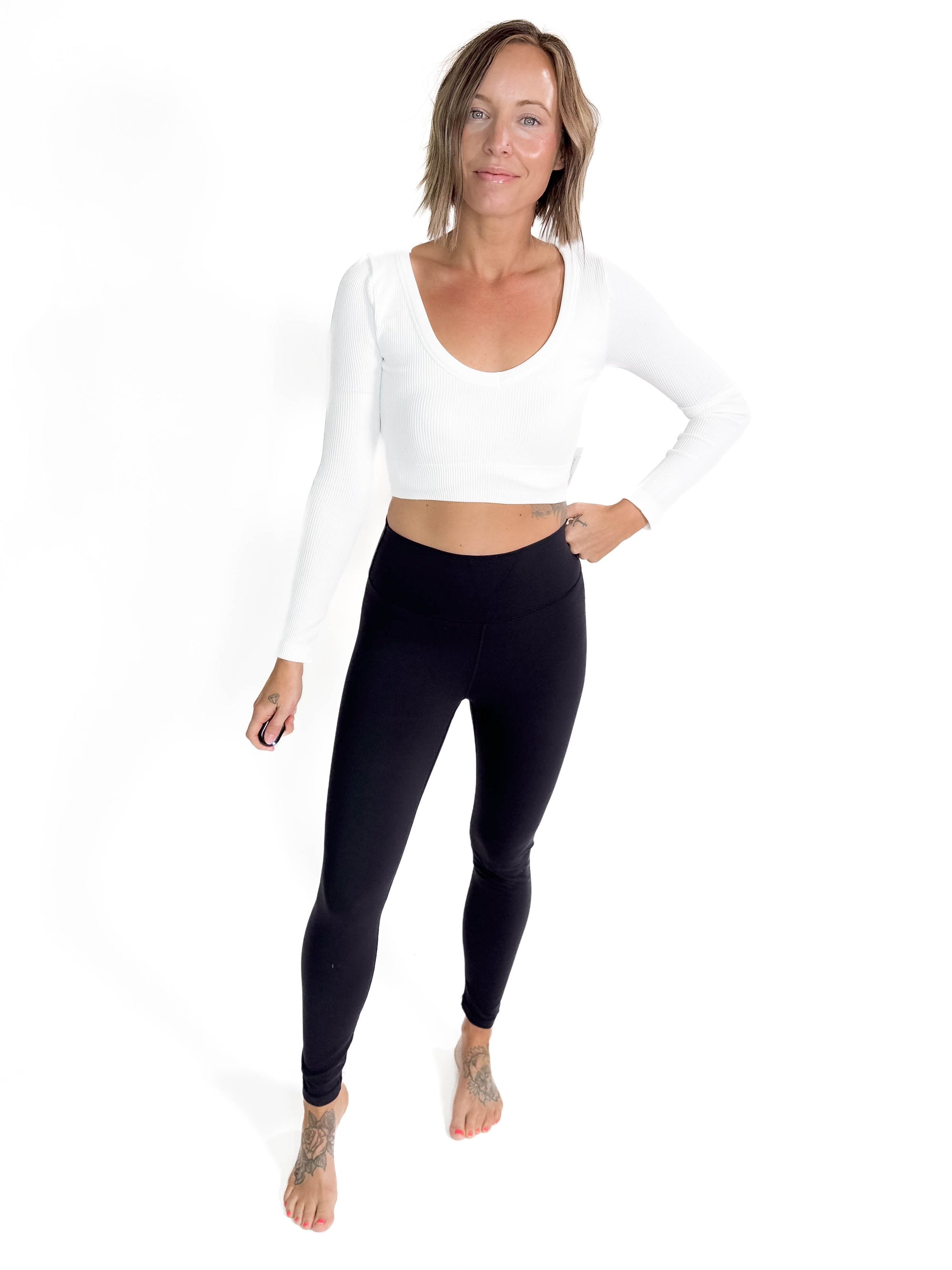 MONO B Tatum High Waist Legging- BLACK