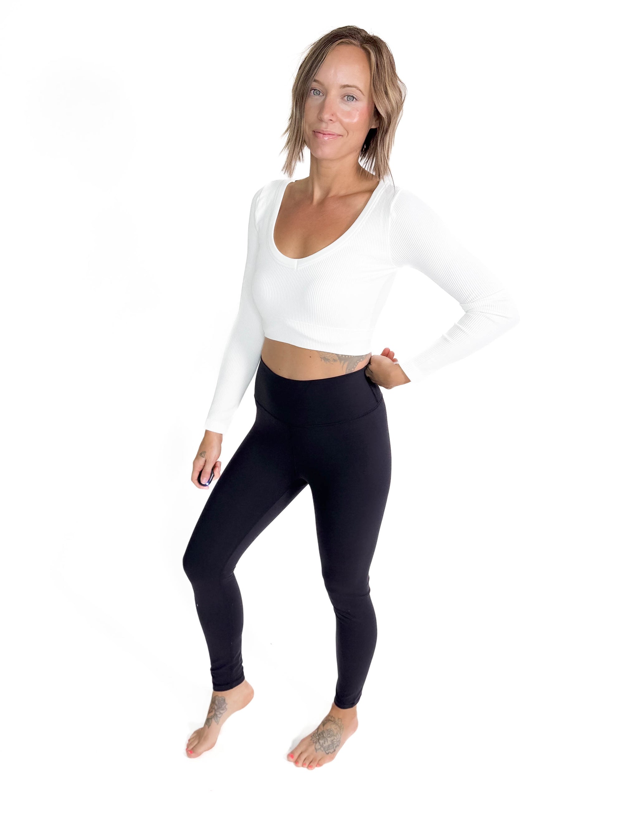 MONO B Tatum High Waist Legging- BLACK