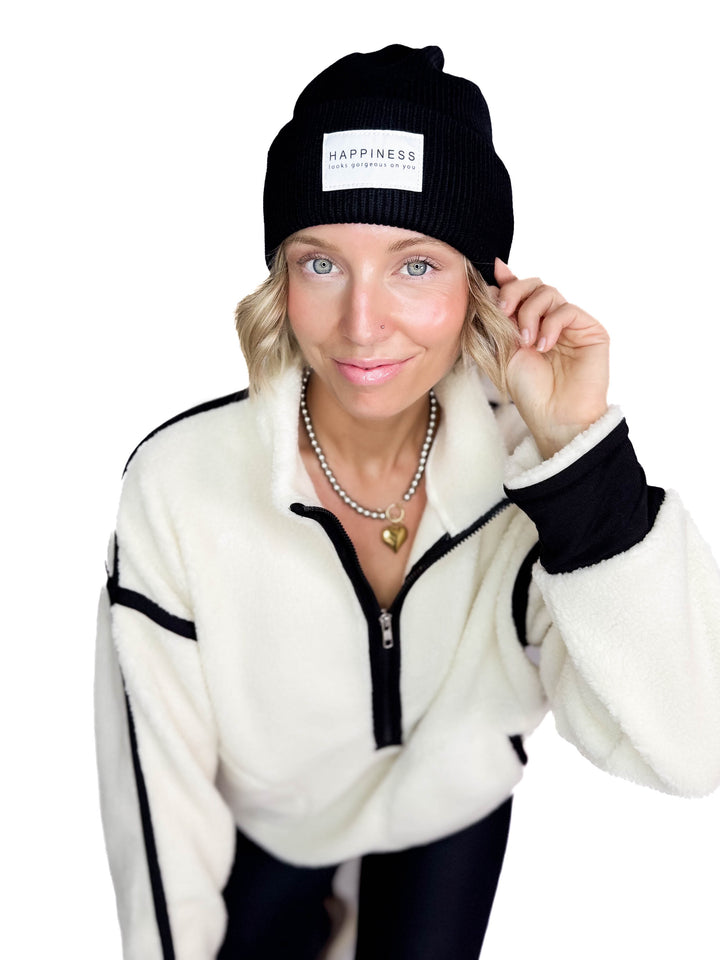 Only Alpha Beanie- BLACK