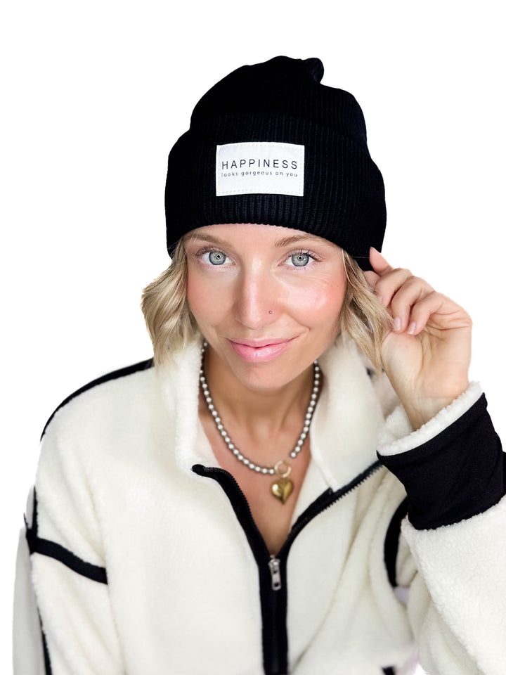 Only Alpha Beanie- BLACK