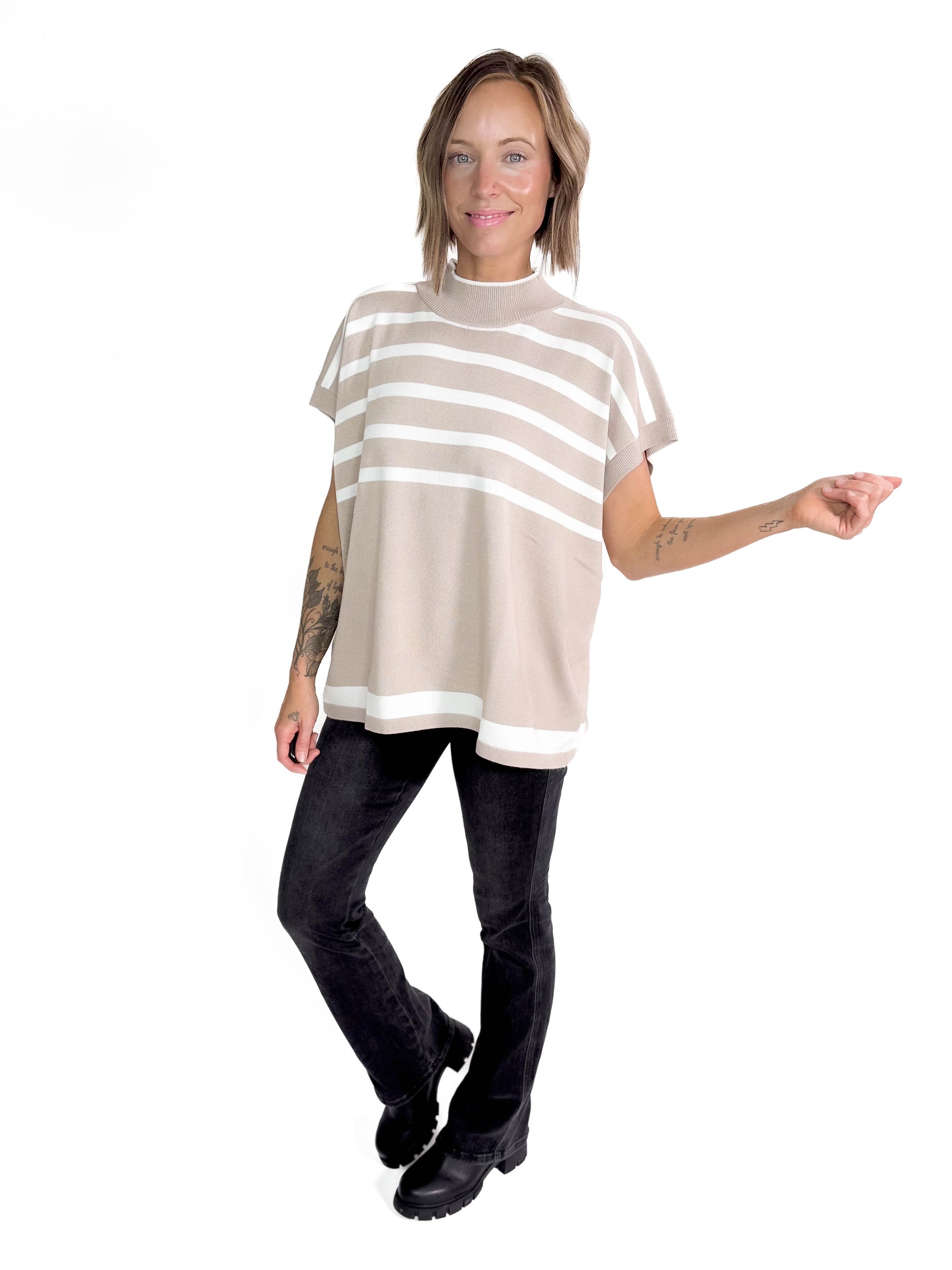 Nancy Stripe Sweater Tunic