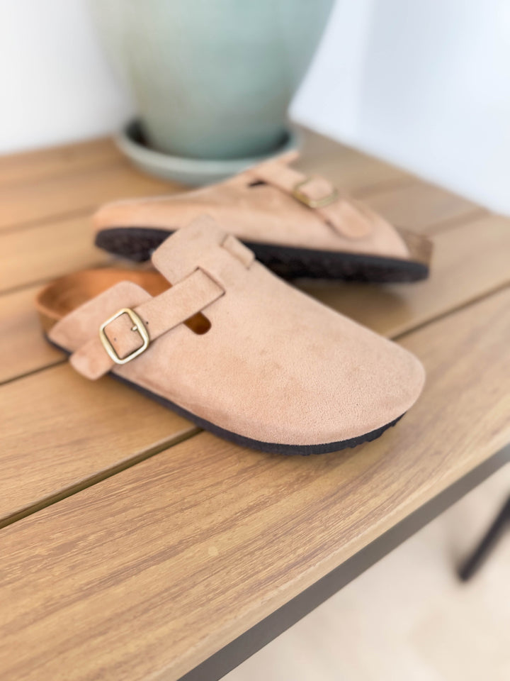 Regis Slip On Clog- LIGHT TAUPE