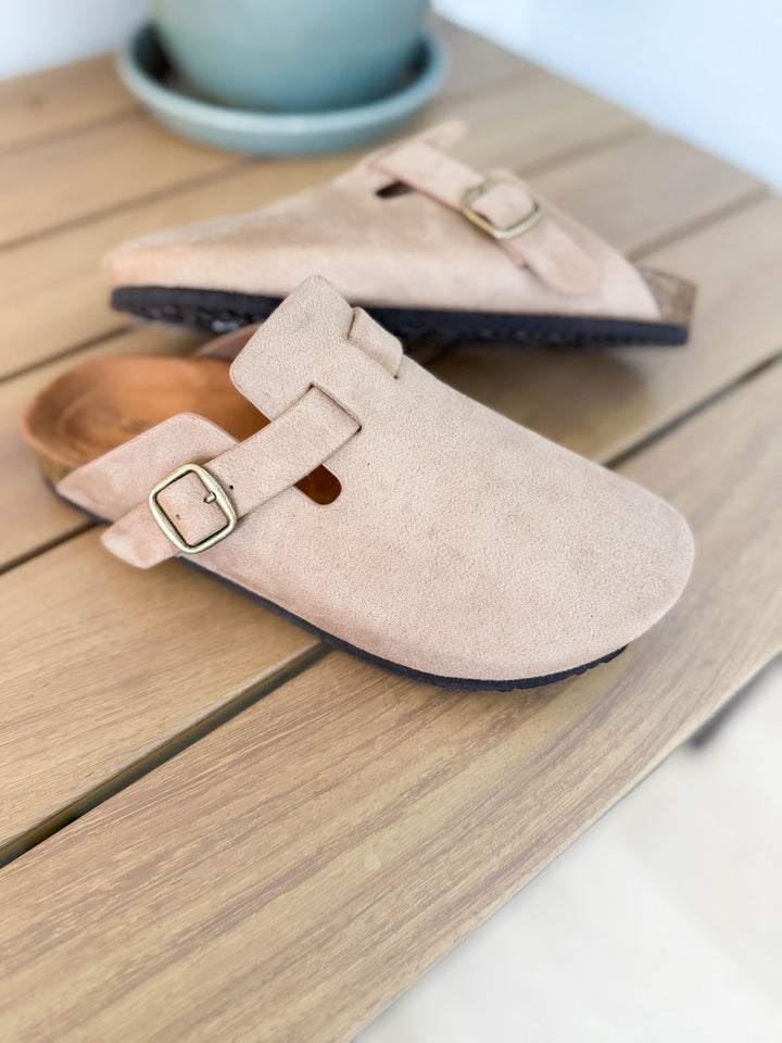 Regis Slip On Clog- LIGHT TAUPE