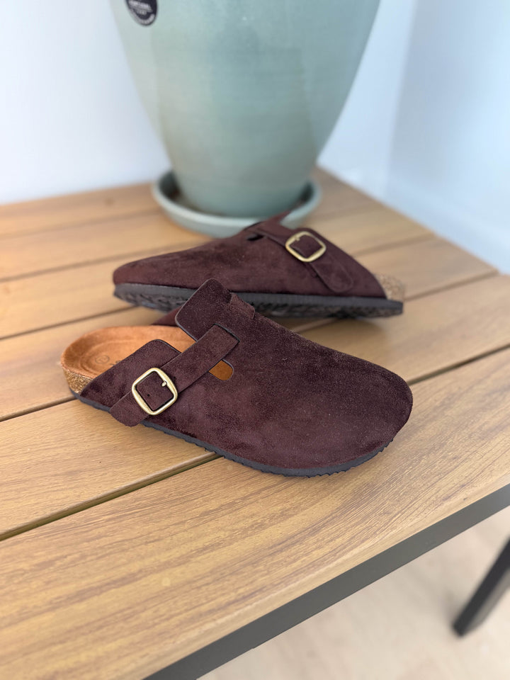 Regis Slip On Clog- BROWN