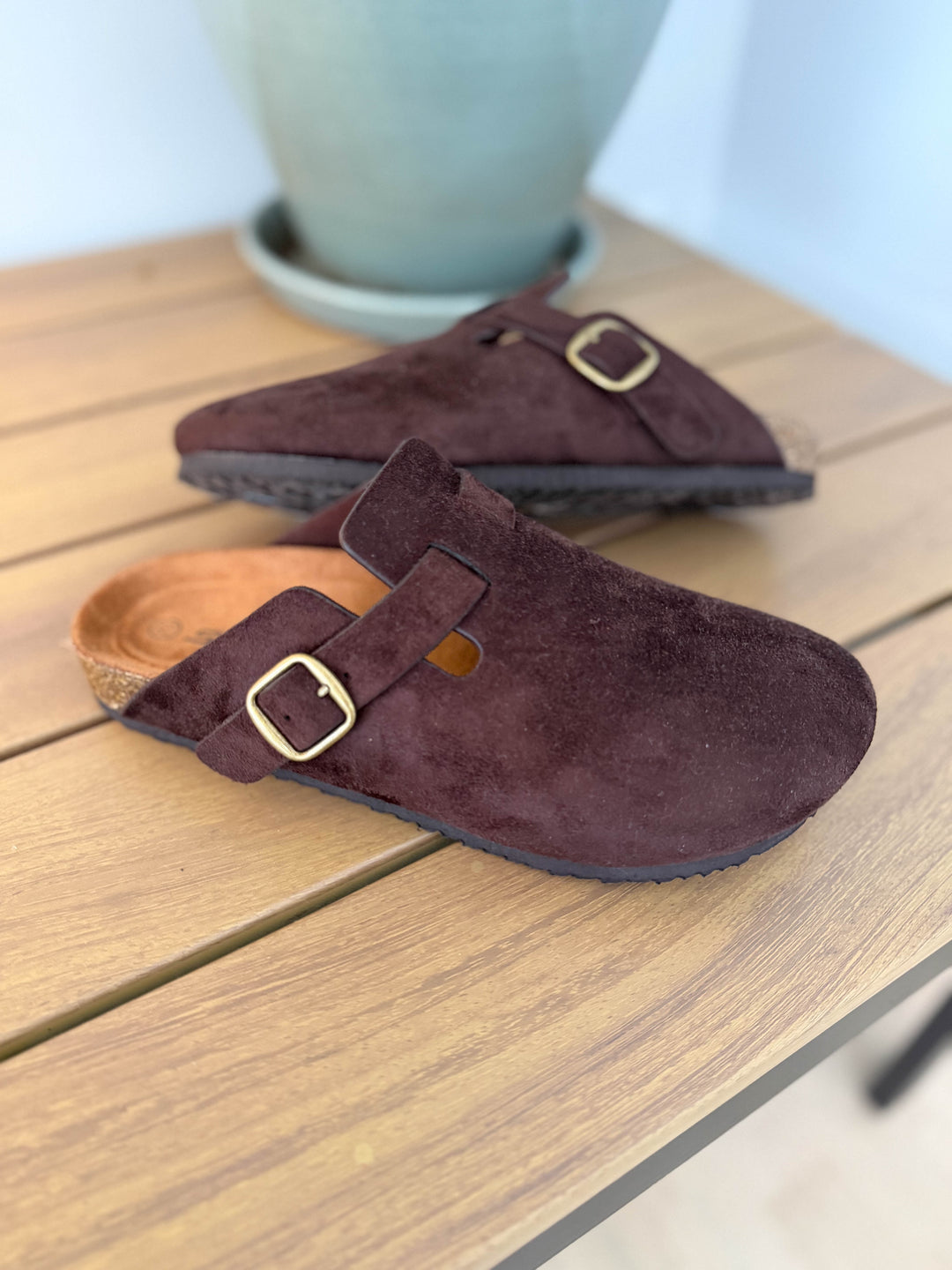Regis Slip On Clog- BROWN
