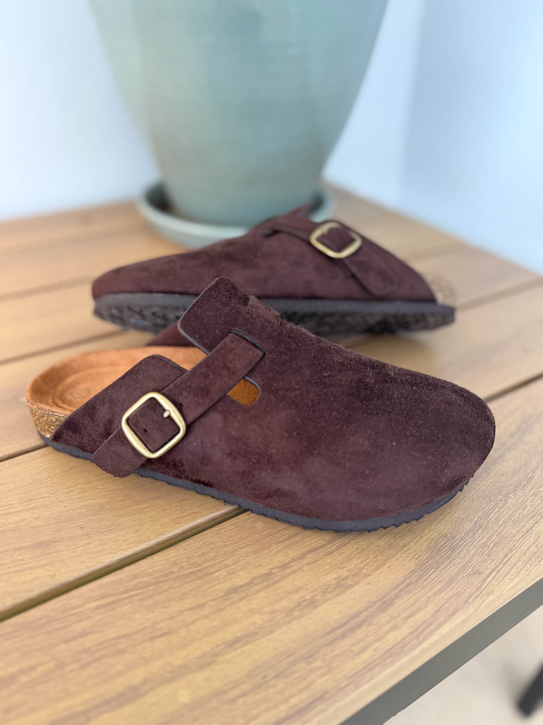 Regis Slip On Clog- BROWN