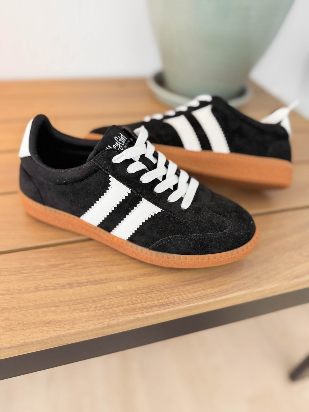 CORKYS Heads Up Comfort Sole Sneaker- BLACK/WHITE COMBO
