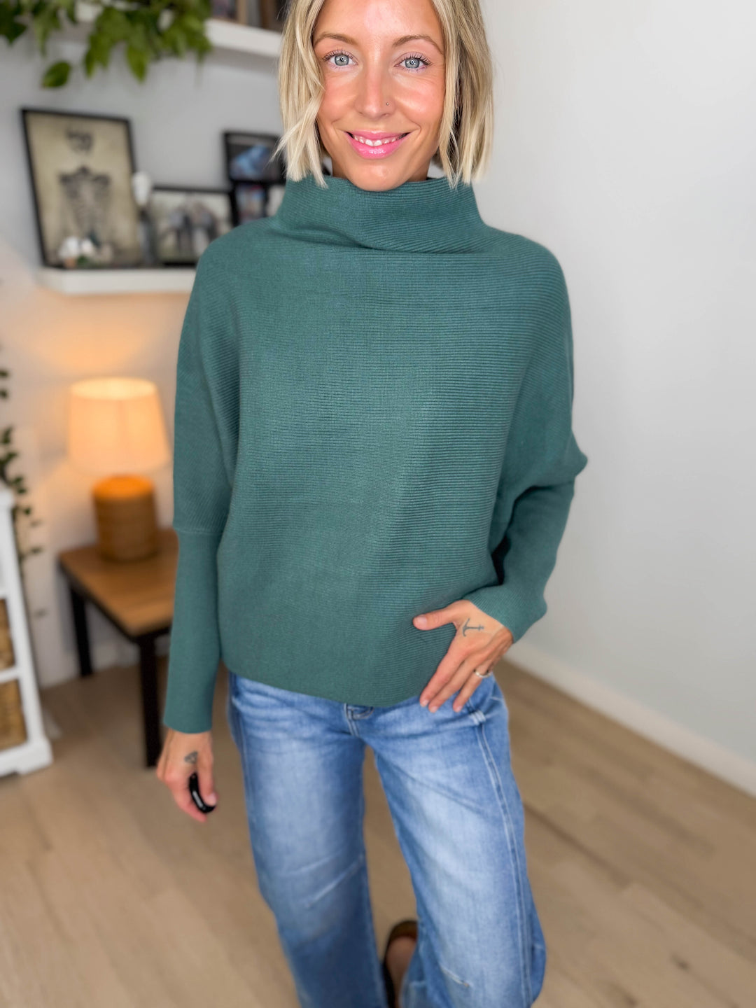 Wild Pines Dolman Sweater- ASH JADE