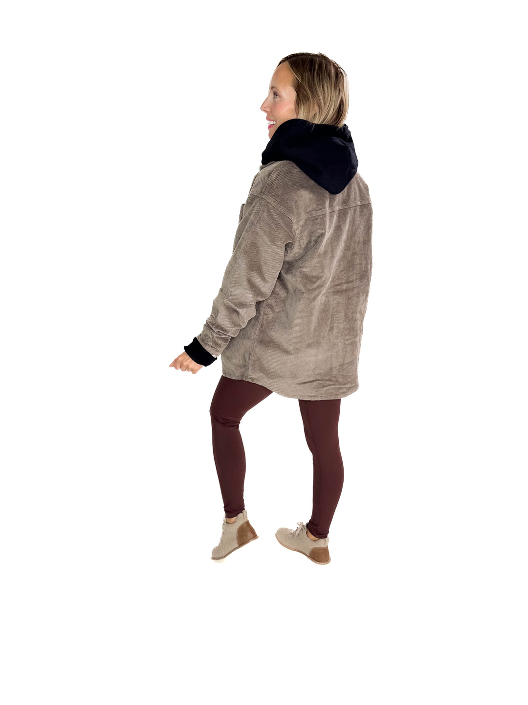 Noisy May Alva Corduroy Shacket- MOREL-FINAL SALE