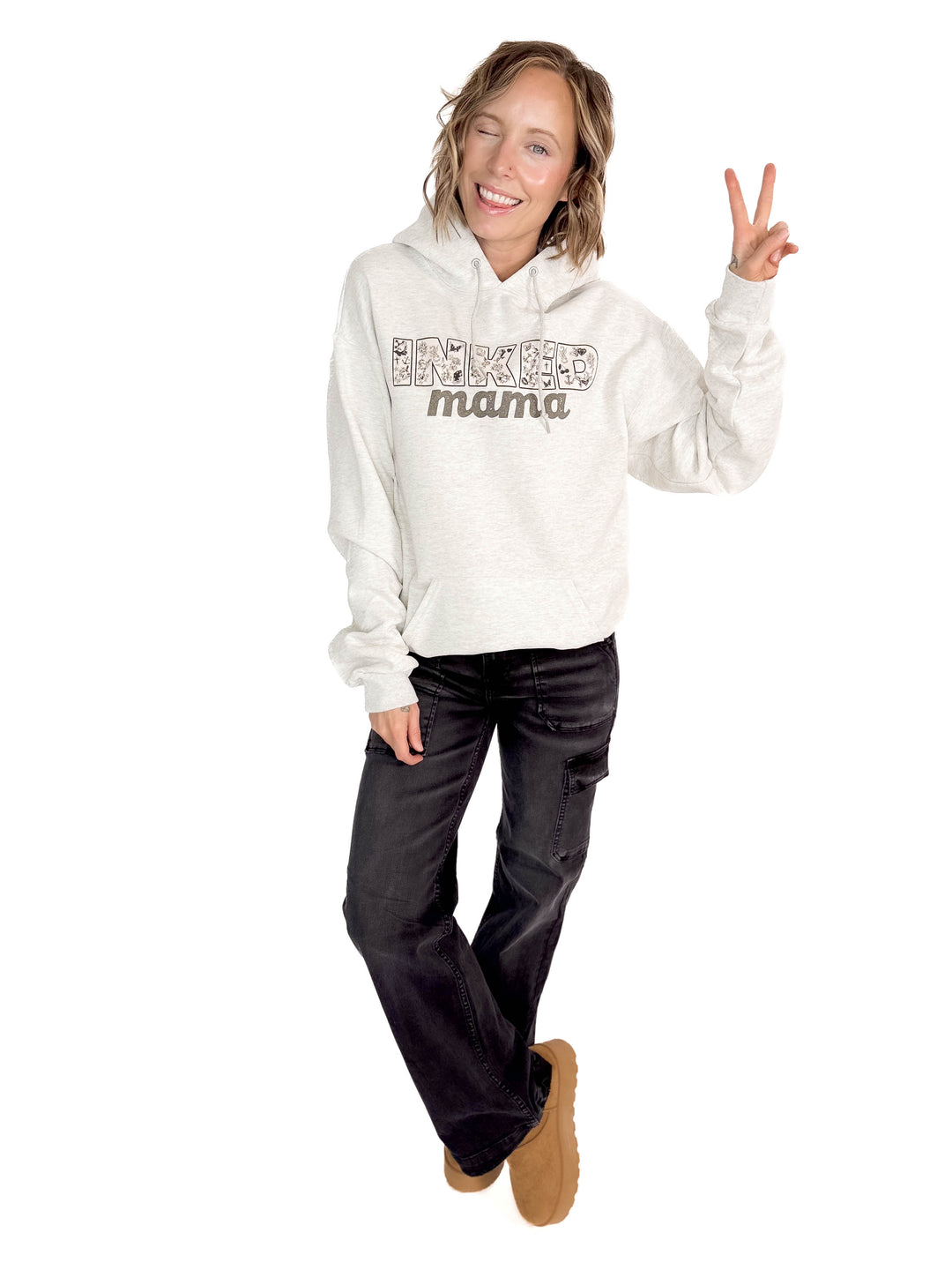 Inked Mama Hoodie- OATMEAL