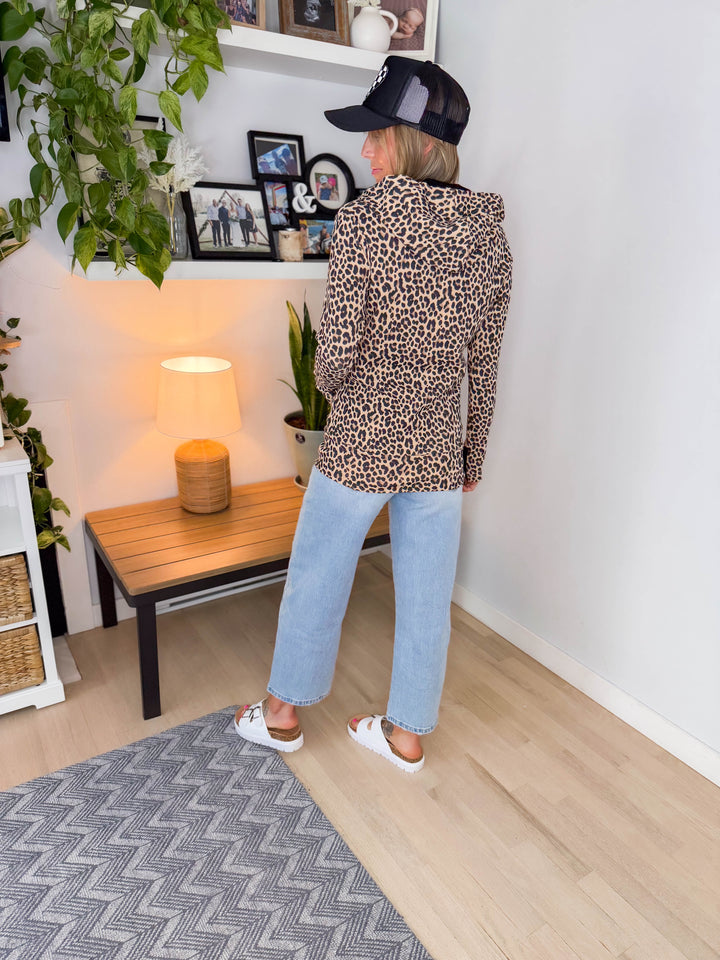 AMPERSAND AVE Full Zip- WILD LEOPARD