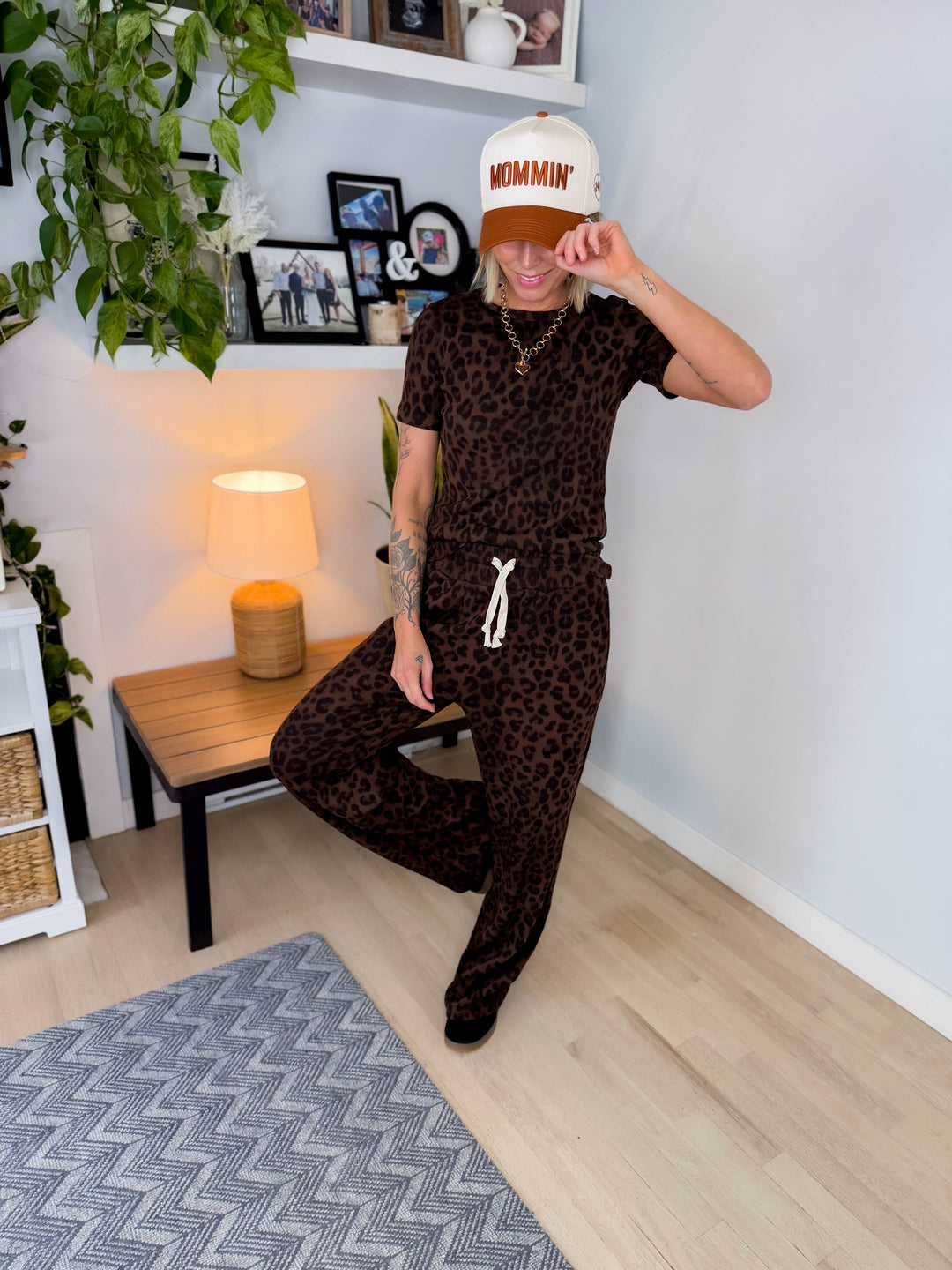 AMPERSAND AVE Thermal Tee + Pant Set- ROAM WILD