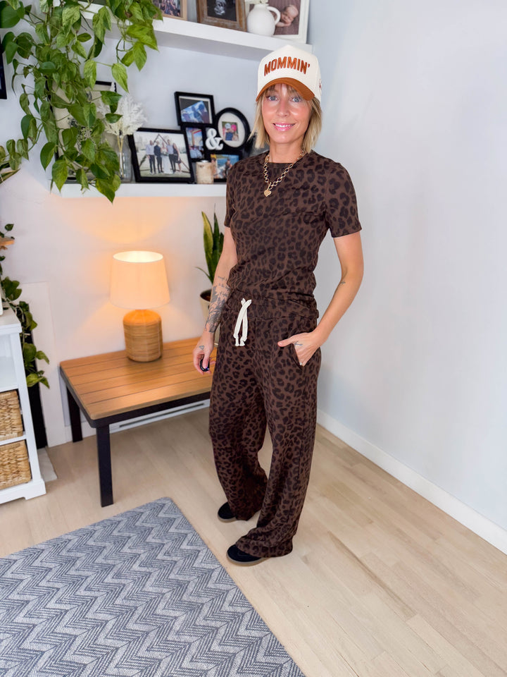 AMPERSAND AVE Thermal Tee + Pant Set- ROAM WILD