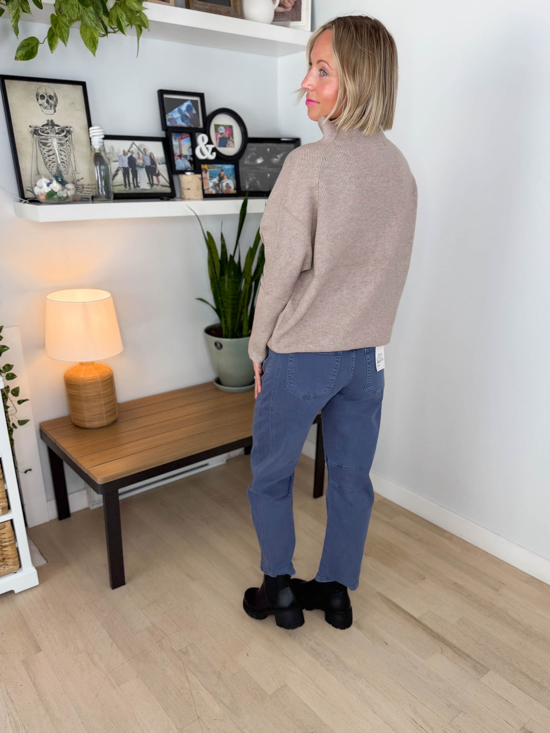 Wild Pines Dolman Sweater- HEATHER MOCHA