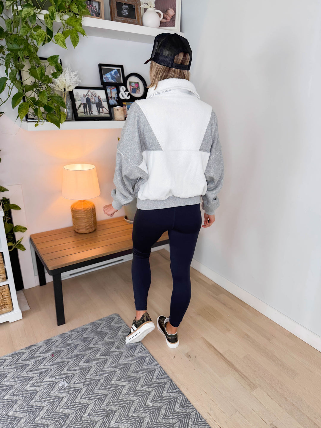 Carter Pullover Fleece Jacket- HEATHER GREY-FINAL SALE *L*