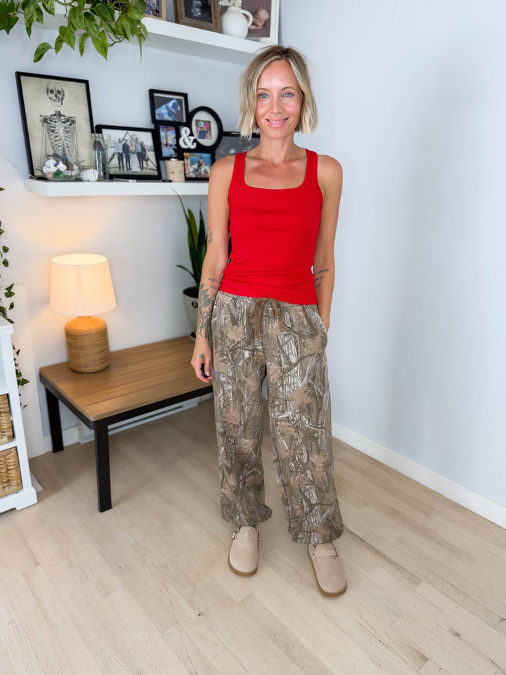 Ellison Camo Jogger- BROWN