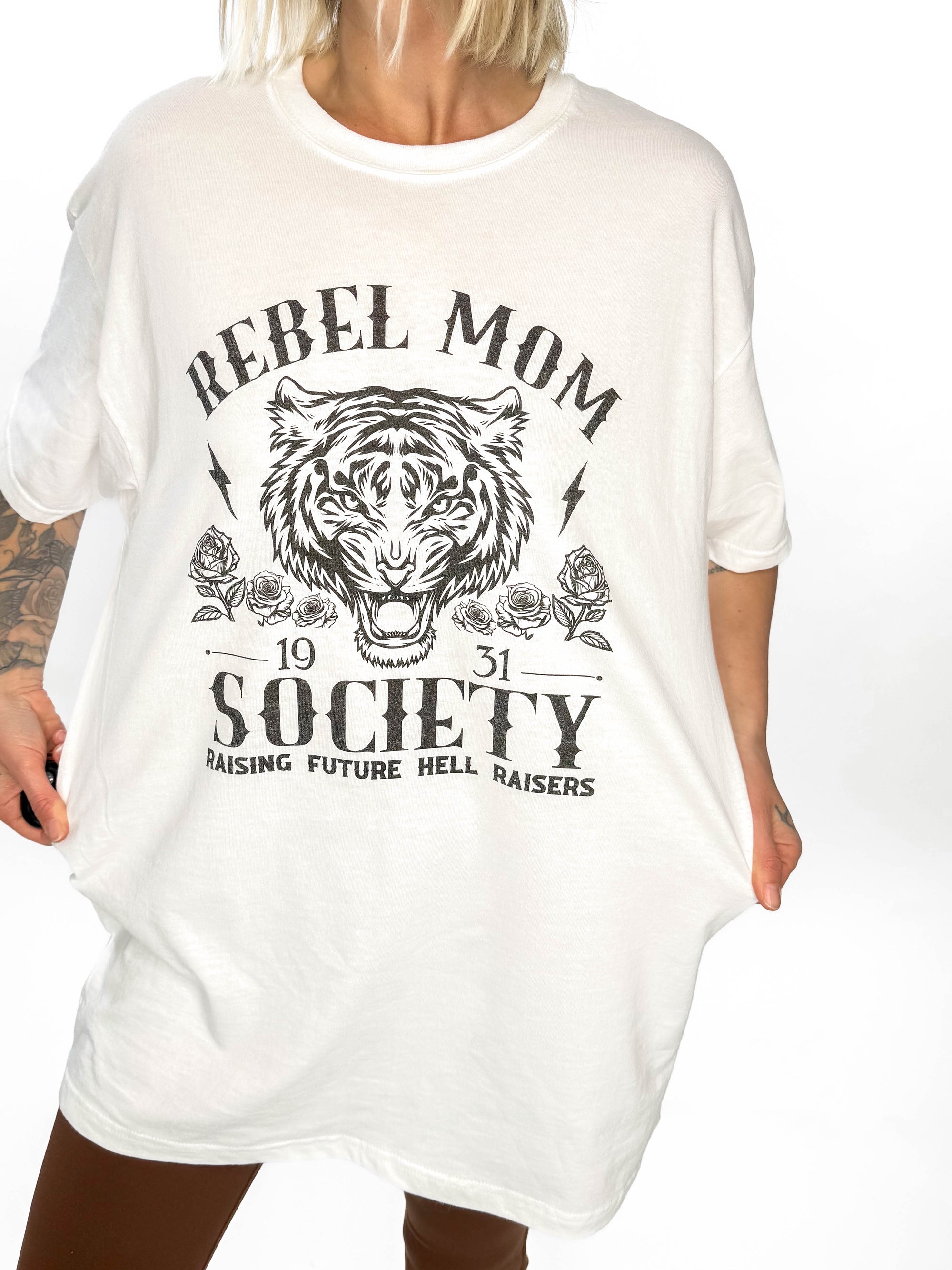 Rebel Mom Society Oversized Tee