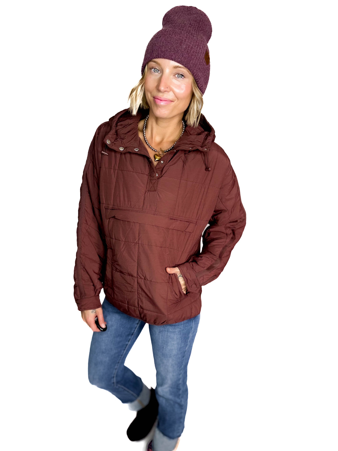 CC Soft Ribbed Beanie- COCO BERRY