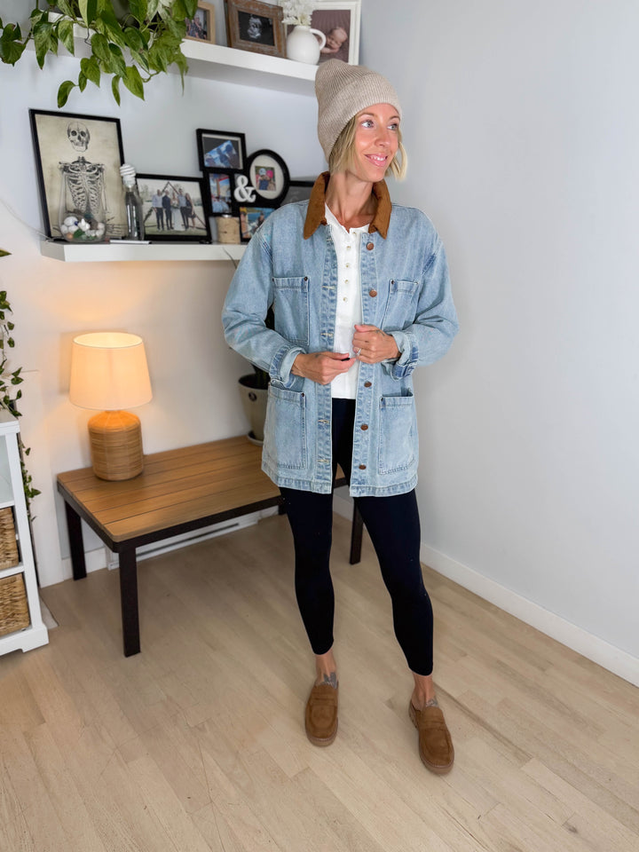 Butterscotch Denim Barn Jacket- LIGHT WASH