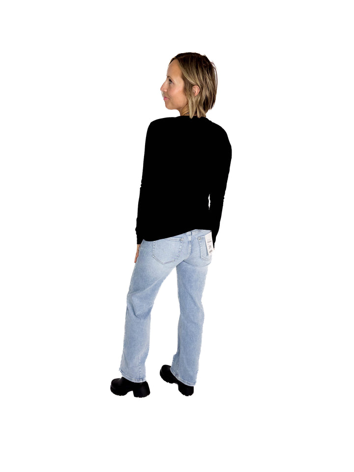 Not Your Basic Cotton Long Sleeve- BLACK