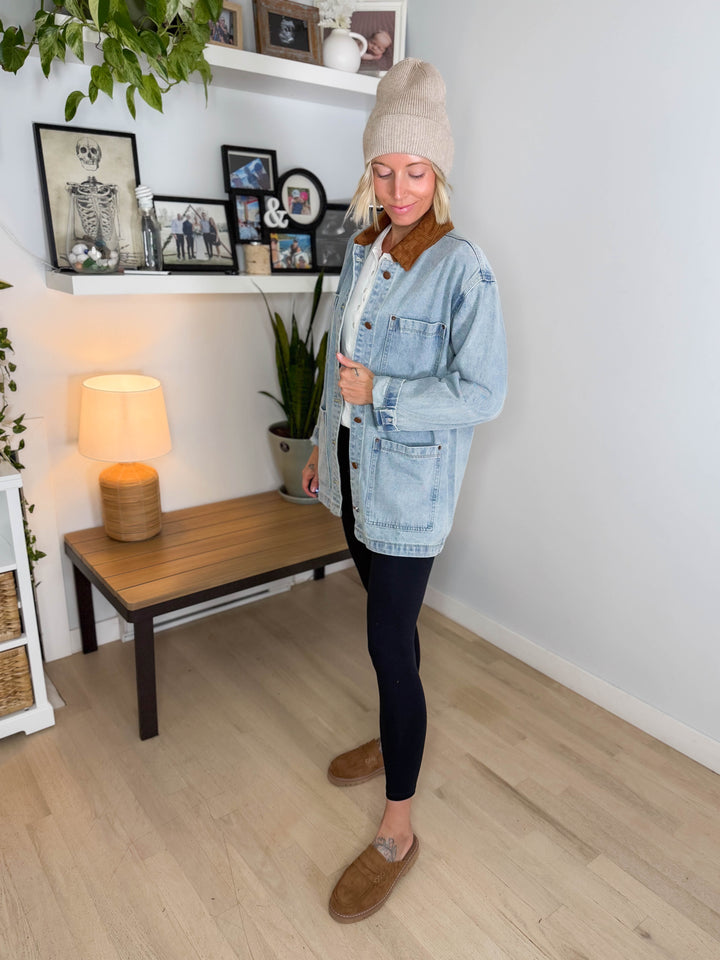 Butterscotch Denim Barn Jacket- LIGHT WASH