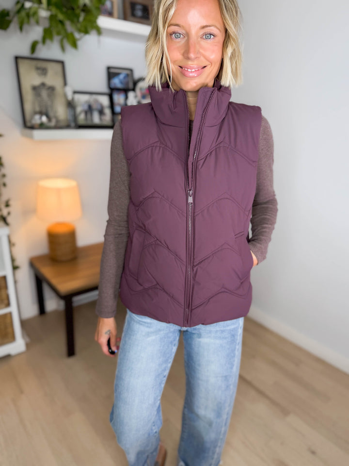ONLY Power Puffer Vest- HUCKLEBERRY