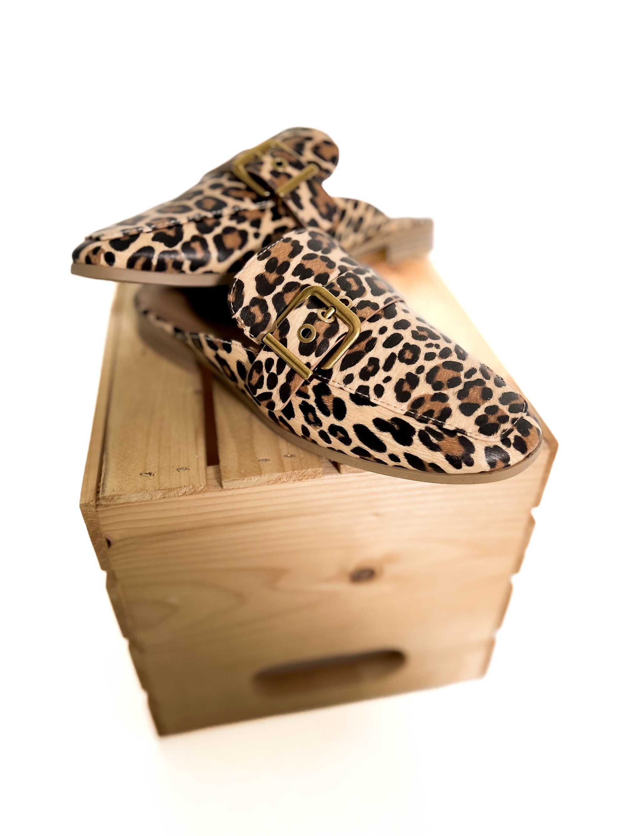 Chamlet Slip On Mule- LEOPARD