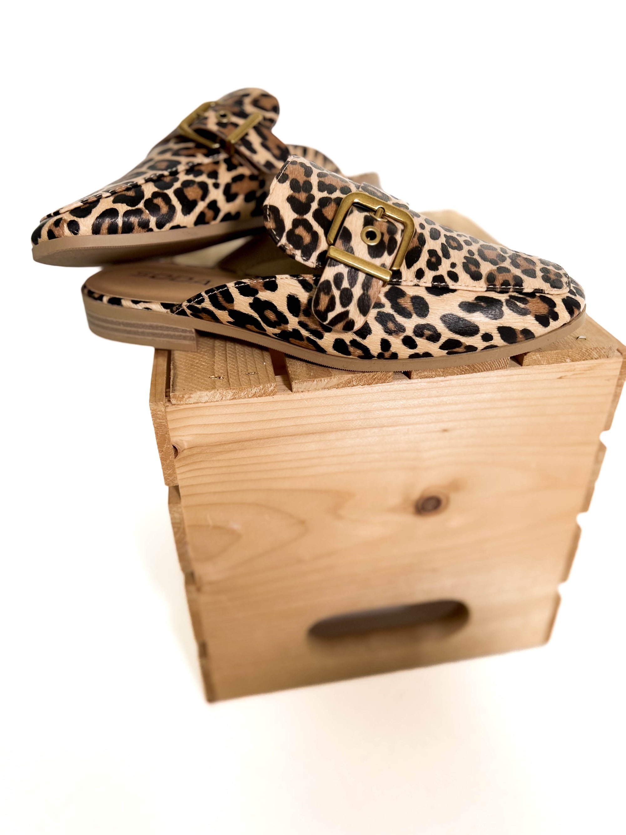 Chamlet Slip On Mule- LEOPARD