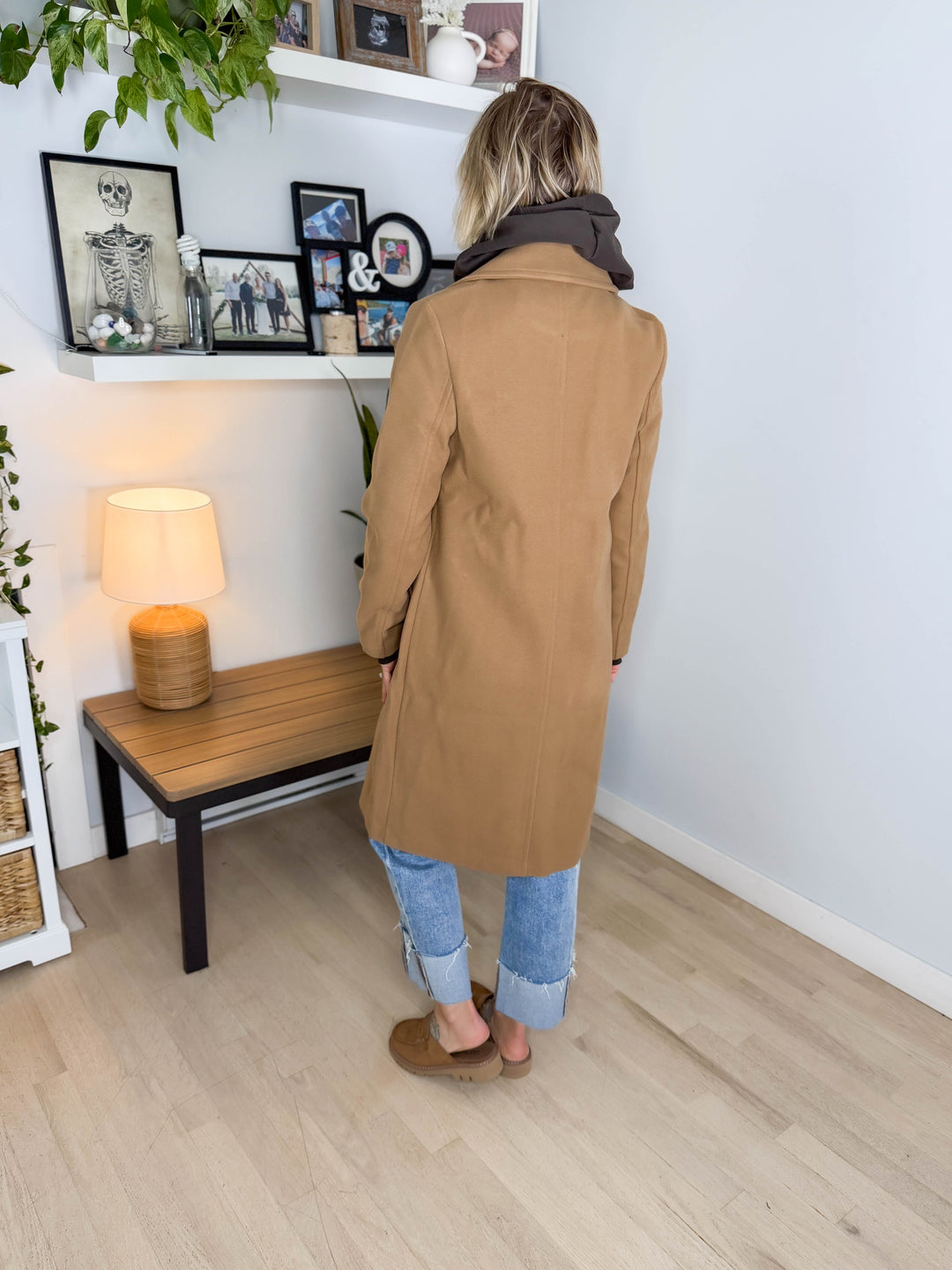 Burwood Collared Coat- CAMEL