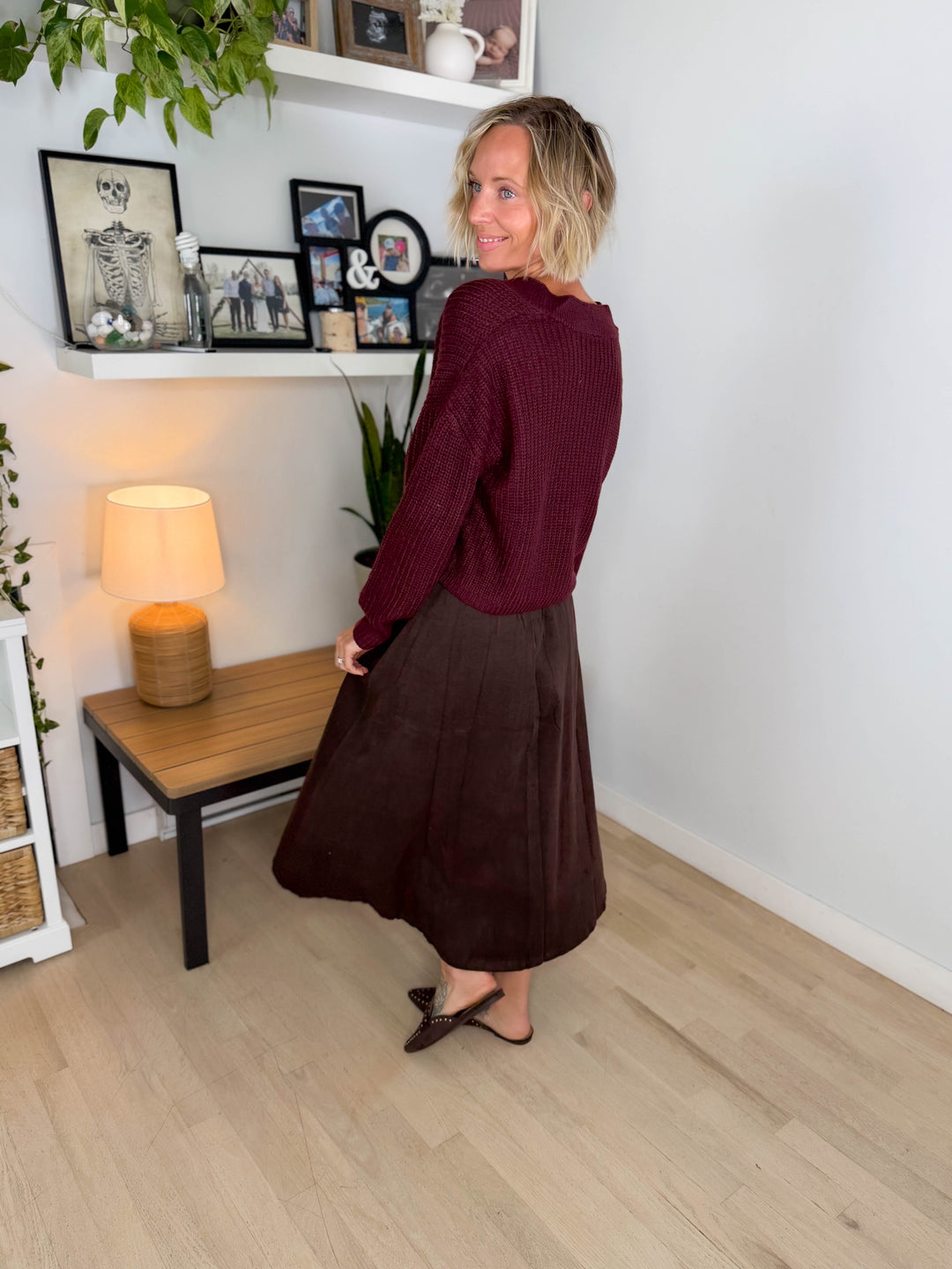ONLY Caroline Button Cardigan- PORT ROYALE